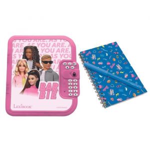Lexibook SD50BB Mattel Barbie, Ken, Journal Intime électronique Stylo et carnet Inclus, interactif, Mot de Passe, Fonctions Amusantes, Effets sonores, SD50BB, Rose, EinheitsgroBe