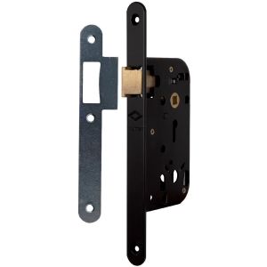 Jpm Serrure &agrave; larder - bec de cane seul - t&ecirc;ti&egrave;re noire - D - Multibat 250