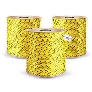 DQ-PP Corde Polypropylene | Jaune | 200 mètres | 3 millimètres d'épaisseur | Grapin Cordage | Marine Ficelle | Filet Cordage Cordelette Levage Escalade