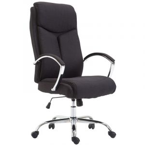 CLP Fauteuil de bureau XL Vaud tissu noir