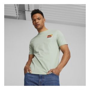 Puma Pour homme. Classics Brand T-shirt Love vert