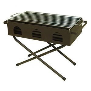 El zorro 71435 - Barbecue &agrave; poser en acier avec grille acier