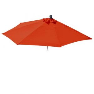 Housse de rechange pour parasol semi-circulaire Parla 270cm UV 50+ 3kg terre cuite