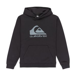 Quiksilver Pull en Polaire COMP Logo Hoodie Kids Garçon 8-16 Ans Noir 8