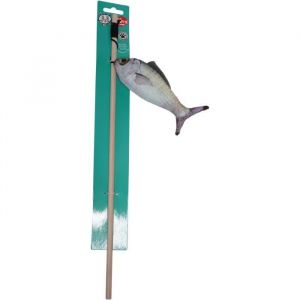 Aimé Jouet chat Canne a peche poisson Stick bois poisson 15cm