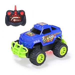 Dickie Toys Monstertruck Rep Attack RC - Voiture télécommandée pour Enfants à partir de 6 Ans avec télécommande (2 canaux FS, 2,4 GHz) et Piles, 15,5 cm, jusqu'à 10 km/h