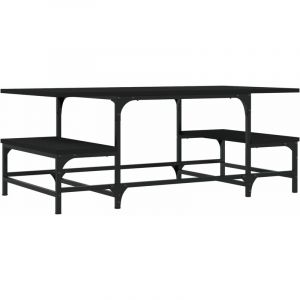 VidaXL Table basse noir 100x50,5x40 cm bois d'ingénierie