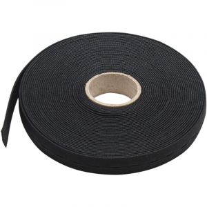 Ruban élastique boutonnier noir 19 mm x 10 m WERKA PRO