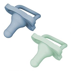 Dr. Brown's HappyPaci Lot de 2 tétines 100% silicone Bleu