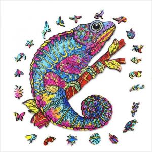 ACROPAQ Puzzle en Bois Cam&eacute;l&eacute;on - 200 pi&egrave;ces, Format A3 420 x 297 mm, Puzzle pour Enfants et Adultes - CAM&Eacute;L&Eacute;ON - PUZA3C