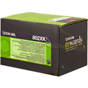 Lexmark 802XK - Toner noir 8000 pages