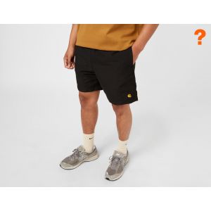 Carhartt WIP Short de Bain Chase, Black - Taille L