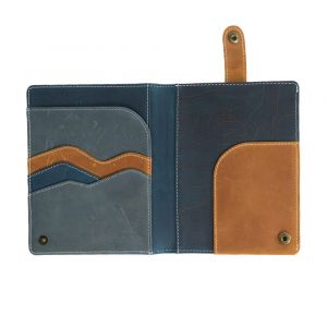 Protège passeport en cuir fjord