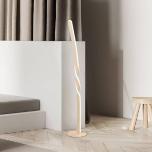 Reality Leuchten Lampadaire LED lampe de salon lampe de lecture métal couleur sable interrupteur à pied H 110 cm
