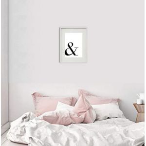 Shot Cadre Photo & 30x40cm avec P e Partout Tableau Bois Verre (BLANC)