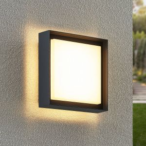 Image de Led Applique Exterieur 'Epava' en aluminium - gris foncé, blanc