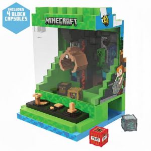 A Ambassador&reg; Minecraft Grabber - Inclut 6 blocs avec des prix - Arcade - Grue &agrave; pinces - Machines &agrave; sous - Machines &agrave; bonbons - Jeux - Jeux
