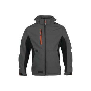 Herock Veste d'hiver Softshell grise / noire Jacket - Taille XL