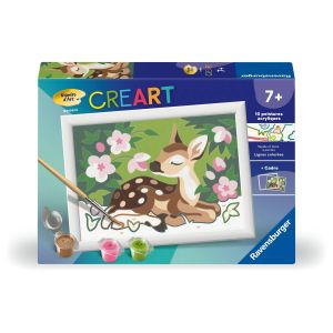 Ravensburger CreArt Kids 13x18 cm - Num&eacute;ro d'art - Bambi - Kit de Peinture par num&eacute;ros - D&egrave;s 7 Ans - 12023023