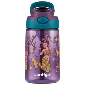 Contigo Easy Clean Autospout gourde enfants &agrave; paille, robuste, sans BPA, anti-fuites, nettoyage ais&eacute;, id&eacute;ale pour la cr&egrave;che, l'&eacute;cole maternelle, l'&eacute;cole, le sport, 420 ml