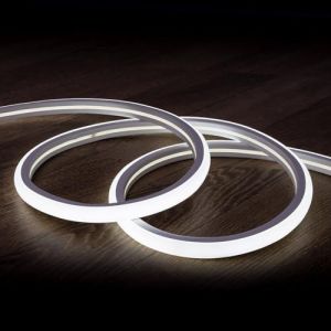 Image de Gaine N&eacute;on led Flexible Dimmable 7.5W/m 220V ac 120LED/m Semi-circulaire 180&deg; Blanc Froid IP67 sur Mesure Coupe tous les 100cm 7 m