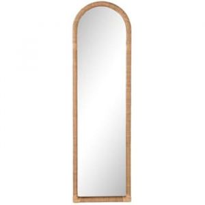 Home ESPRIT Miroir Mural Naturel en Verre Scandi 48,5 x 4,5 x 170 cm