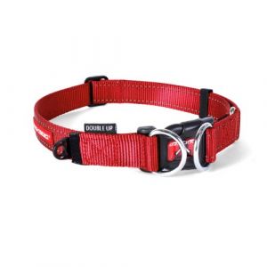 Ezydog Collier à anneau double - Rouge - X-Large