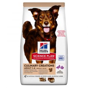 Hill's Lot Science Plan pour chien - Adult Culinary Creations Medium canard, pommes de terre (2 x 14 kg)