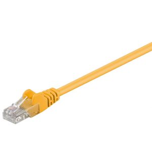 Goobay Câble patch CAT 5e, U/UTP, jaune 15 m