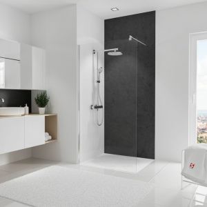 Schulte-ufer Panneau mural Ardoise, revêtement pour douche et salle de bain, DécoDesign softtouch 100 x 255 cm