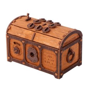 Wooden City Maquette en bois : casse tête coffret trésor