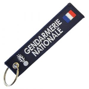 Porte clé Clj Charles Le Jeune Porte-clés Gendarmerie Nationale - Drapeau France - Couleur Unique - Taille Bleu