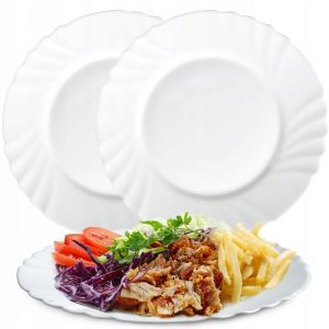 KADAX Assiette Plate Verre Tremp&eacute; 25 cm