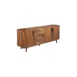 Image de Ixia Commode en bois de manguier marron 3 portes 3 tiroirs SUENOS