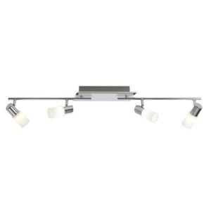 Plafonnier applique 4 leds en aluminium et verre