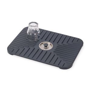 Joseph joseph SinkShield Tapis de Protection pour &Eacute;vier avec Bouchon Drainant, Prot&egrave;ge &Eacute;vier, Verres, Vaisselle, Bouchon Amovible, Antid&eacute;rapant, Grand