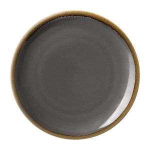 Olympia Assiettes plates rondes Kiln grises 280mm - Lot de 4