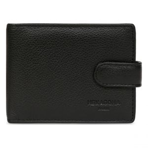 Hexagona Porte-cartes Cuir CONFORT Noir