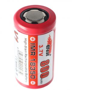 Efest IMR 18350 V1 - Li-Ion de 800mAh 3,7 V (pôle positif à plat)