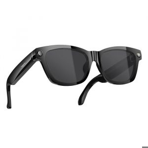 Blackview Lunettes intelligentes AI pour hommes femmes BV100, photographie 4K, traduction en temps r&eacute;el, Noir