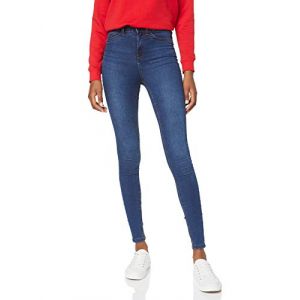 Noisy may Jean cigarette taille haute Bleus - Taille 40-42