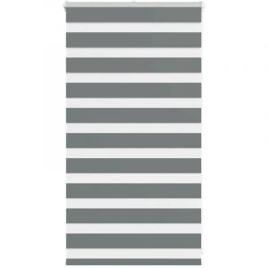 VidaXL Store zèbre gris foncé largeur du tissu 65,9 cm polyester