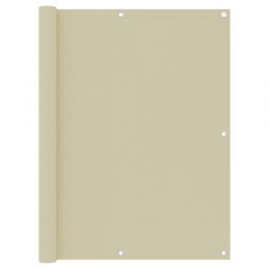 Écran de balcon brise pare vue protection confidentialité 120 x 500 cm tissu oxford crème 02_0010136