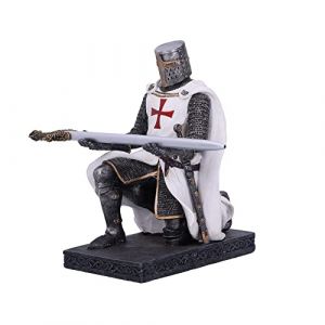 Nemesis Now Porte-stylo Serment de chevalier Blanc 16,8 cm