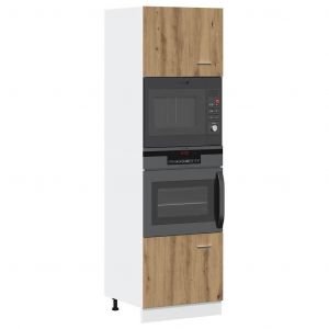 VidaXL Armoire À Micro-Ondes Chêne Artisanal 60x57x207 Cm