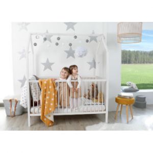 Schardt Lit cabane enfant Venice bois blanc 70x140 cm - Taille 70x140 cm