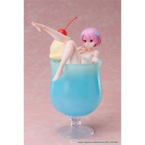 Figurine RE ZERO - Ram "Cream Soda" - Statuette 1/7 20.7cm - Good Smile Figurine Re:Zero Starting Life in Another World - BM-241270