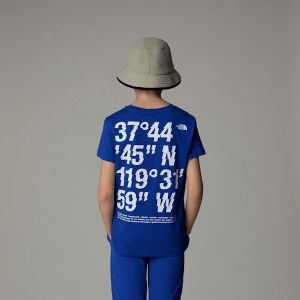The North Face T-shirt Coordinates Graphic manche courte bleu intense enfant - L