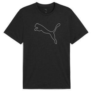 Puma M TAD Essential Heather Cat Tee (CF Large Cat), T-Shirts Mixte Black Heather,