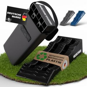 WERKTHOR Rampes de levage Camping-Car (Noir) - Lot de 2 avec sac de transport Cales robustes jusqu’à 4 tonnes